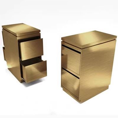 GRRICEPL Stainless Steel Tool Chest, Salon Beauty Cabinet for Hair Stylist, Hairdressing Tool Cart Garage Storage Cabinet (Color : Gold, Size : 60x37x78cm)
