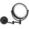 AMHIL Makeup Mirror with Light Wall Mounted, Double Sided Vanity Magnifying Mirror,Adjustable Telescopic Boom (Size : 10x) view 1
