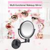 AMHIL Makeup Mirror with Light Wall Mounted, Double Sided Vanity Magnifying Mirror,Adjustable Telescopic Boom (Size : 10x) view 2