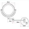 AMHIL Makeup Mirror with Light Wall Mounted, Double Sided Vanity Magnifying Mirror,Adjustable Telescopic Boom (Size : 10x) view 4