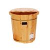Katzowen Pedicure Foot Soak Tub Cedar Foot Bath Barrel,Household Foot Washing Wooden BarrelMassage Foot Bath Smooth and Delicate Pedicure Barrels with Lid Foot Spa Household Wash Ba view 1