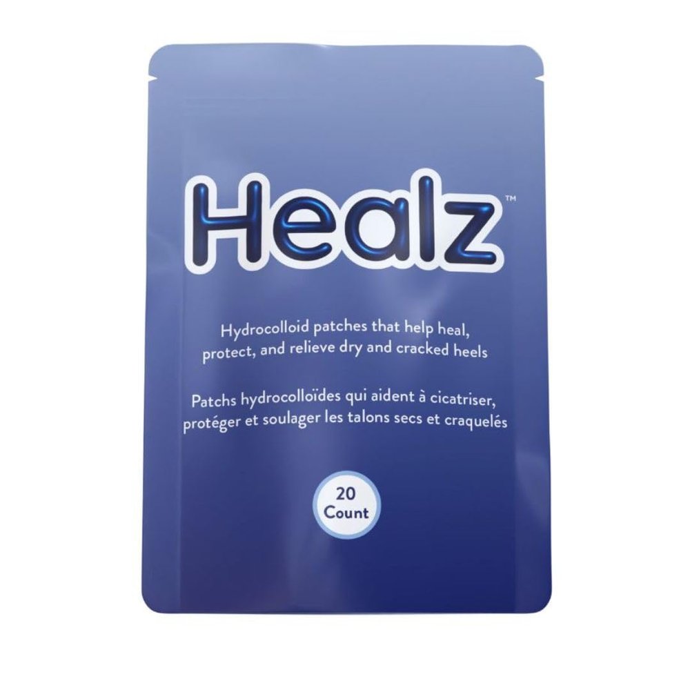 Healz Hydrocolloid Patches for Dry and Cracked Heels (20 Count)