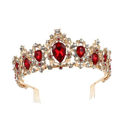 FOMIYES Rhinestone Crystal Bridal Crown with Comb for Women Elegant Headpiece for Weddings Parties and Special Occasions Vintage Design with Gems for Stunning Look