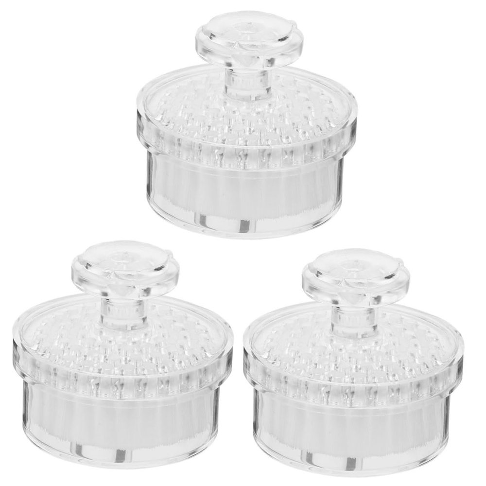 Beavorty 3pcs Facial Brush Treatment Skin Scrubber for Deep Cleansing Exfoliating Portable Face Cleansing Tool Gentle Massage Brush for Women