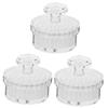 Beavorty 3pcs Facial Brush Treatment Skin Scrubber for Deep Cleansing Exfoliating Portable Face Cleansing Tool Gentle Massage Brush for Women view 1