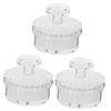 Beaupretty 3pcs Portable Facial Cleaning Brush Multi-Functional Face Scrubber for Gentle Exfoliation and Deep Cleansing for Daily Use Safe and Comfortable Design Removable Brush Head view 1