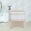 Alipis Rotating Jewelry Storage Box Three-tiered Makeup Organizer for Bathroom and Vanity Creamy Design for Space-saving view 2