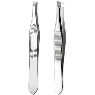 2Pcs Stainless Steel Tweezers for Women Facial Hair