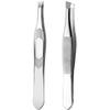 2Pcs Stainless Steel Tweezers for Women Facial Hair view 1