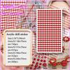 1792 Pcs Self Adhesive Rhinestones for Makeup Face Gems Stick on Face Jewels Eyes Gems Face Stickers Dotting Tools for Nail Art Body Eye Makeup Crafts Decoration Stick on Body Crystal Jewels (Big Red view 3