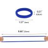 100 Pack Seamless Hair Ties for Women Girls Ponytail Holders for Thick Hair (Royal Blue) view 4