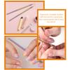 Beaupretty Stainless Steel Cuticle Remover Tool 2pcs Nail Polish Remover Instant Cuticle Pusher for Nail Salons Home Use view 2