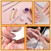 Beaupretty Stainless Steel Cuticle Remover Tool 2pcs Nail Polish Remover Instant Cuticle Pusher for Nail Salons Home Use view 3