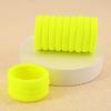 100 Pack Seamless Hair Ties for Women Girls Ponytail Holders for Thick Hair (neon yellow) view 4
