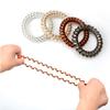 10 PCS Spiral Hair Ties No Damage for Thick Hair, Hair Scrunchies for Women's Hair Ponytail Holders Plastic Hair Elastics Hair Bands Hair Coils view 3