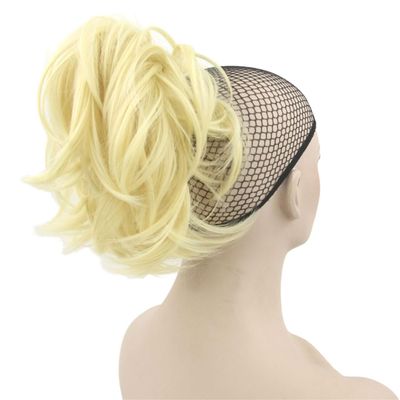 10 Colors Hairpieces Claw Ponytailtail Synthetic Hair Clip In Hair Extensions Little Ponytail Tail 1B27HL 12inches