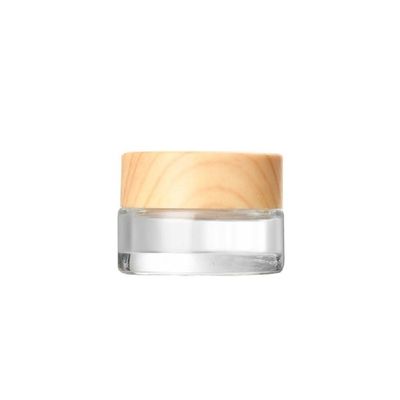 1PC Glass Cosmetic Container Empty Sample Jars with Leak Proof Lids Makeup Sample Containers for Lotion Cream