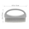 LALAFINA Handheld Silicone Exfoliating Bath Brush Gentle Skin Scrubber for Portable Travel Skin-friendly Silicone Selection view 2