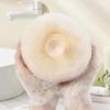 2 Pcs Bath Sponge Cleaning Brush, Bath Loofah Sponge, Body Sponge with Suction Cup, Massage Bath Sponge Balls, Super Soft Exfoliating Bath Sponge Cleaning Massage Bath Ball - (Beige + Pink) view 2