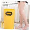 Beavorty Travel Portable Foot Bath Basin Lightweight Soaking Bucket for Home Use Travel -tear Design Heat Preservation Space-saving for Foot Fatigue Relief Lemon view 2