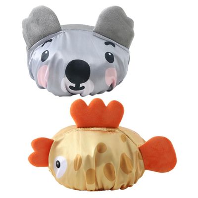 Cute Shower Caps 2pcs Cartoon Shower Cap Hats for Adults Bathing s Animal Hat Cute Ear Covers for Braids Toddler Ear s for