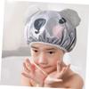 Cute Shower Caps 2pcs Cartoon Shower Cap Hats for Adults Bathing s Animal Hat Cute Ear Covers for Braids Toddler Ear s for view 2