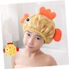 ibasenice Elastic Kids Shower Cap for Girls Kids Bath Cap Cartoon Pattern Comfortable Material for Shower Sleep view 2
