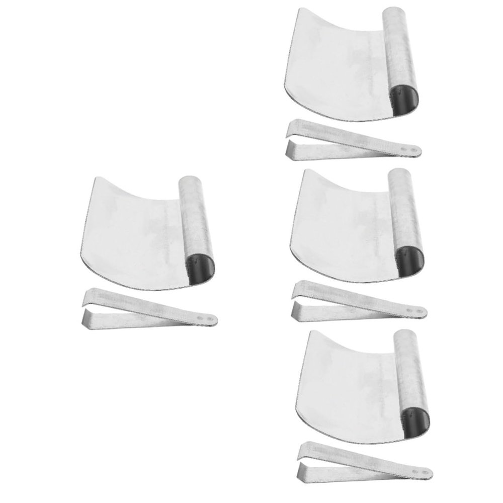 4 Sets Pig Butcher Hair Removal Shaving Hand Tools Metal Scraper Home Tools Manual Pig Hair Razor Kitchen Pig Hair Scraping Tool Hair Remover for Pig Animal Hair Shaver