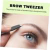 FOMIYES 20pcs Stainless Steel Brow Tweezers Practical Eyebrow Clips for Precision Grooming and Trimming for Personal and Eyebrow Tools view 2