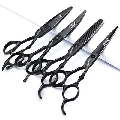 5.5/6-inch Professional Hair Styling Set with Sharp Blades, Easy to Trim, Suitable for Barbers, Hair Salons, and Salon Studios (6inch-4pc)
