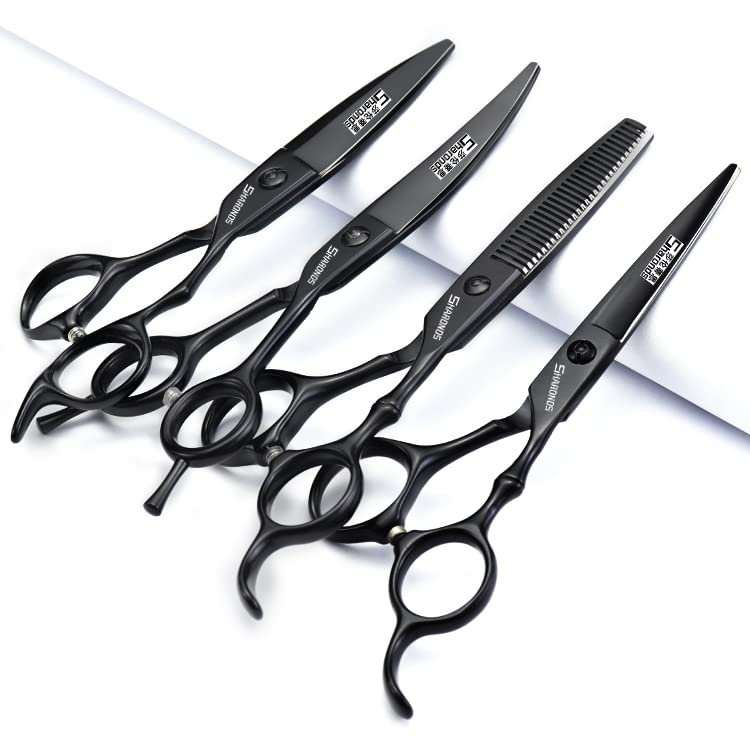 5.5/6-inch Professional Hair Styling Set with Sharp Blades, Easy to Trim, Suitable for Barbers, Hair Salons, and Salon Studios (6inch-4pc)