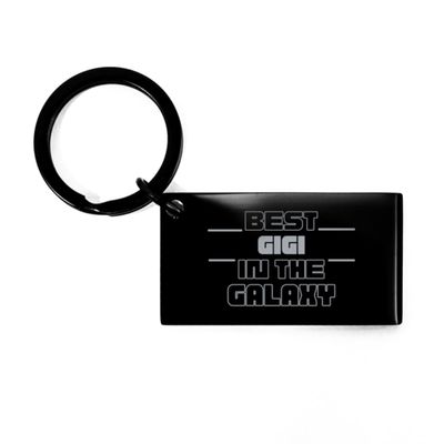 Gigi Black Keychain - Best Gigi in The Galaxy, Christmas Birthday Gifts for Gigi