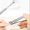 4-in-1 Nail Care Set with Storage Case - Stainless Steel Nail Clippers, Cuticle Fork, Ear Pick, and Nail File - Travel Nail Cutter Kit for Men and Women - White view 3