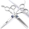 5.5/6-inch Professional Hair Styling Set with Sharp Blades, Easy to Trim, Suitable for Barbers, Hair Salons, and Salon Studios (6inch-2pc-B) view 1