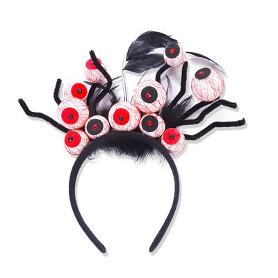 1 Pack Halloween Headbands Large Size Hair Bands Halloween Horrible Blood Eyes Head Hoops Halloween Party Hair Accessories Cosplay Hoops Bands Hairwear for Adult Kids Halloween Hair Decorations