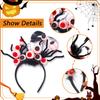 1 Pack Halloween Headbands Large Size Hair Bands Halloween Horrible Blood Eyes Head Hoops Halloween Party Hair Accessories Cosplay Hoops Bands Hairwear for Adult Kids Halloween Hair Decorations view 4