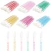 300 Pieces Disposable Lip Brushes Premium Lipstick Gloss Wands Applicator Makeup Tool Kits (Mixed 6 color) view 3