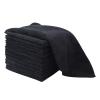 CLENEA Black Beauty Salon Hair Spa Bath Drying Towels Pack of 5 (Color : Black, Size : 2PCS_50X100CM) view 3