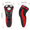 DUITYI Electric Shaver Razor for Men IPX7 Waterproof Beard Trimmer 3D Rechargeable Painless Rotary Shaver with Pop up Trimmer 2 in 1 Electric Shaver view 4