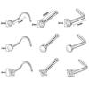 A-minusone 98PCS Piercing Kit for All Body Piercings Stainless Steel Piercing Jewelry with 12G 14G 16G 20G Piercing Needles for Nose Cartilage Tragus Septum Lip Belly Button Eyebrow view 4