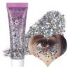 BADCOLOR Silver Face Body Glitter Gel, Holographic Shimmer Chunky Glitters Makeup for Hair Nails Eye Lips, Music Festival Concert Rave Accessories Party, Long Lasting Sparkling Mermaid Sequins Gel Kit view 1