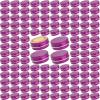 270pcs 0.5 oz / 15ml Bulk Packaging Screw Top Aluminum Tin Jar with Screw Lid and Blank Labels (Purple) view 1