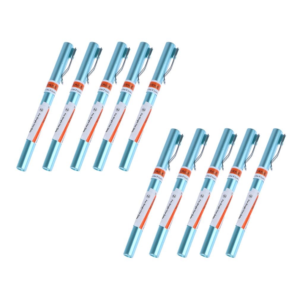 Tazrigo 10pcs 14G Emergency First Aid Kit Tension Pneumothorax Thoracic Needle Chest Decompression Needles Body Piercing Needle