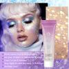 BADCOLOR White Face Body Glitter Gel, Holographic Shimmer Chunky Glitters Makeup for Hair Nails Eye Lips, Music Festival Concert Rave Accessories Party, Long Lasting Sparkling Mermaid Sequins Gel Kit view 2