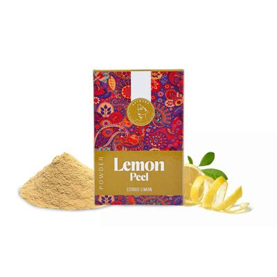 AATMANA Lemon Peel Powder |Citrus Limonum| Natural Soft & Smooth Skincare Powder | Face Pack | Used for Soap making | Stimulate Hair Growth - 100g