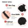 0.4cm Width 4Inch 30 Strands Dreadlock Extensions Real Human Hair 100% Handmade Permanent Loc Extensions Human Hair for Women/Men Can Be Curled and Bleached(width 0.4cm #1B color) view 2