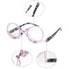 Aisi Women Magnifying Makeup Glasses Eye Make Up Spectacles Flip Down Lens Folding Cosmetic Glasses view 3