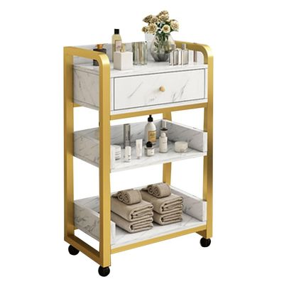 GRRICEPL Salon Trolley with Drawers, Barber Cart Storage Cabinet, Movable Beauty Locker, Beauty Organizer Spa Equipment (Color : Multi-Colored-B, Size : 80x44x34cm)