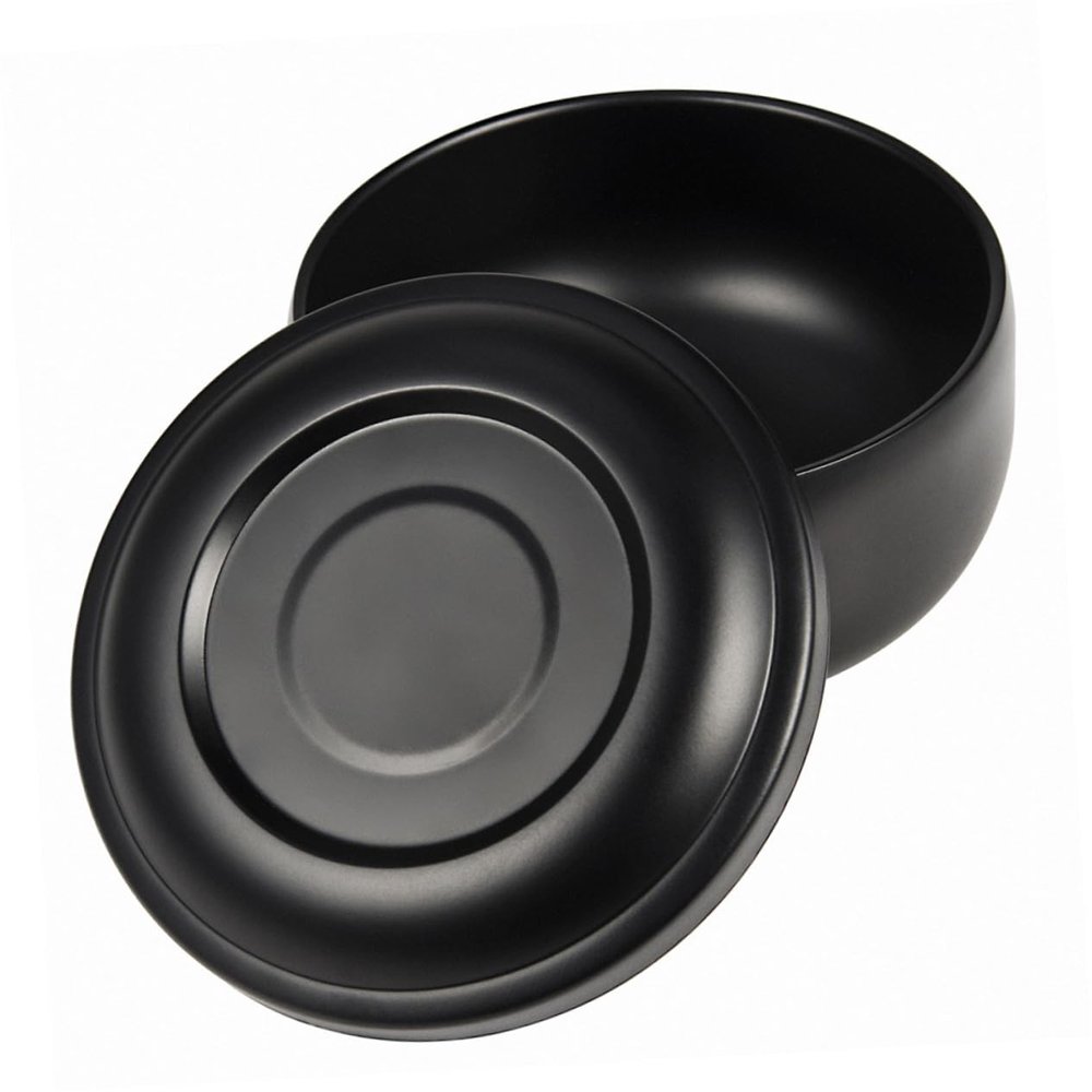 Beavorty 1pc Shaving Foam Bowl Travel Container Men Shaving Container with Lid Mixing Bowl for Men Travel Accessory Barber Soap Metal Man