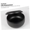 Beavorty 1pc Shaving Foam Bowl Travel Container Men Shaving Container with Lid Mixing Bowl for Men Travel Accessory Barber Soap Metal Man view 2